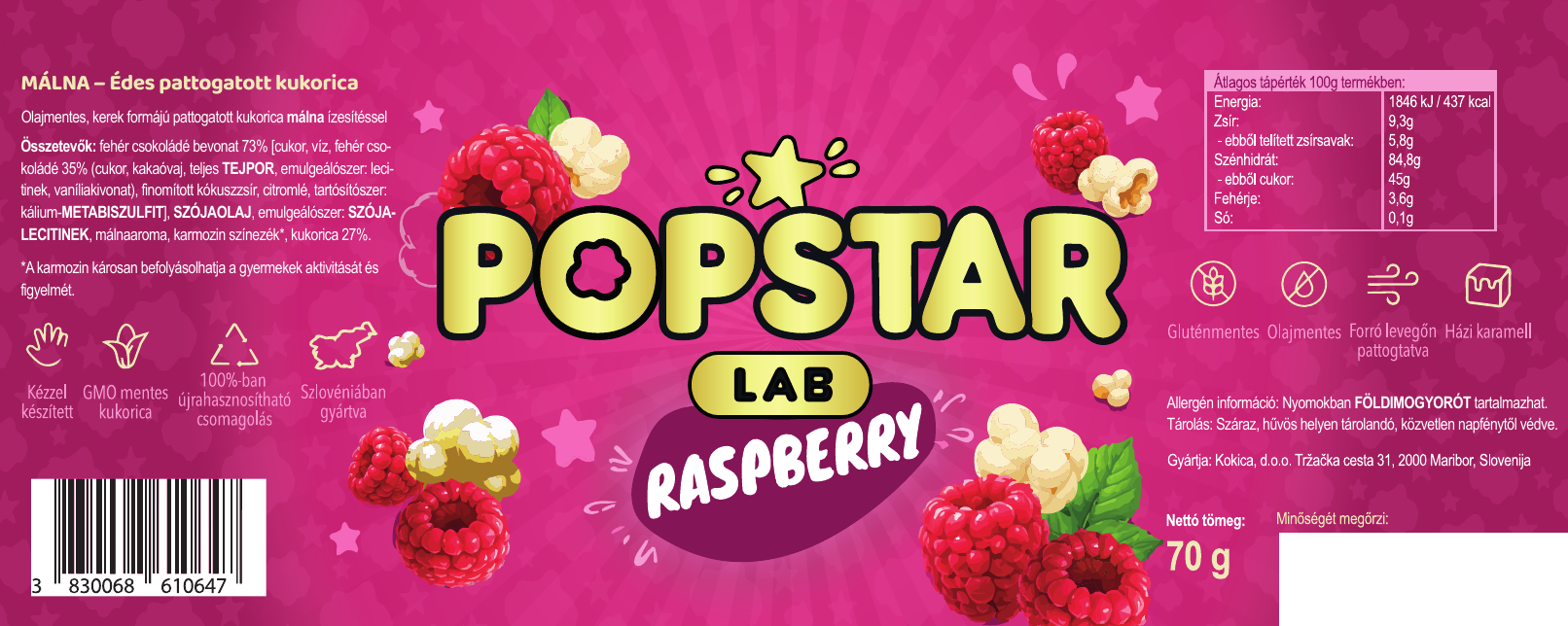 Málna – magyar Popstar címke